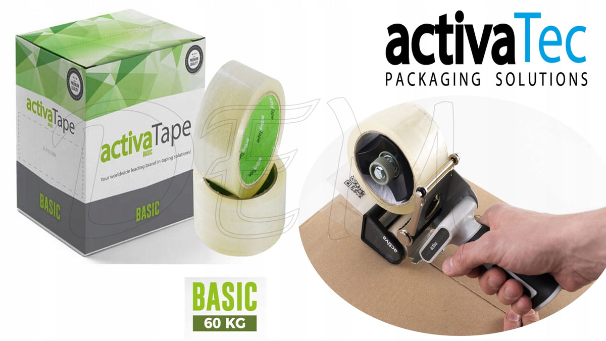 PACKING TAPE TRANSPARENT strong ACTIVA Basic 72mm x 66m durable carrier