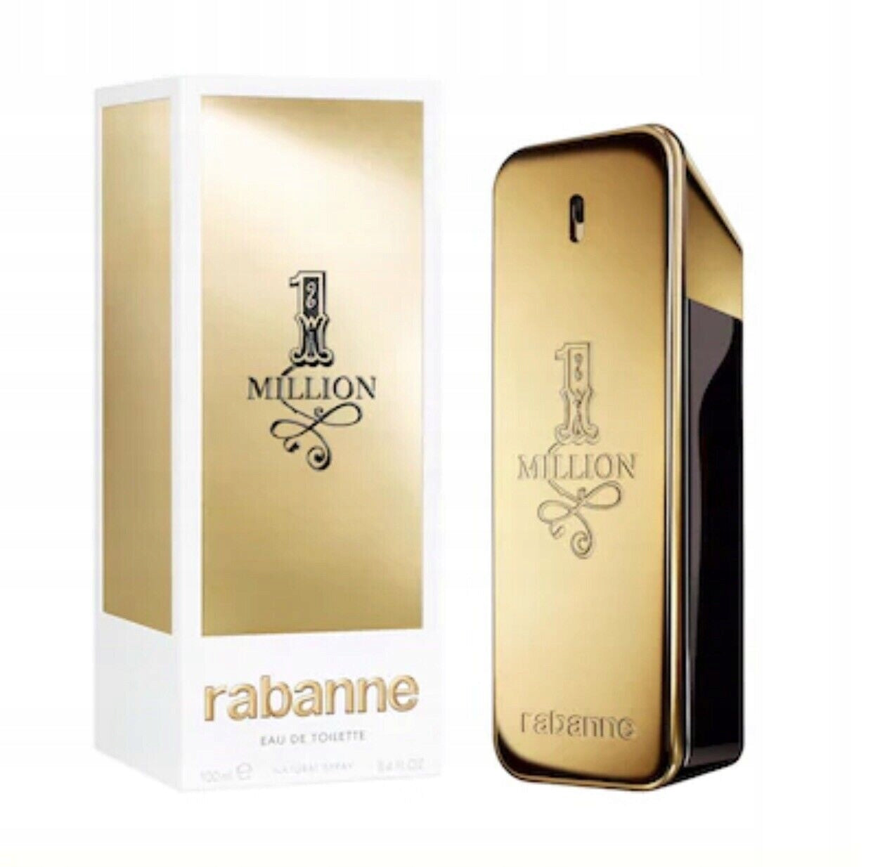 PACO RABANNE 1 MILLION 100ML - EAU DE TOILETTE - MEN'S Packaging status original
