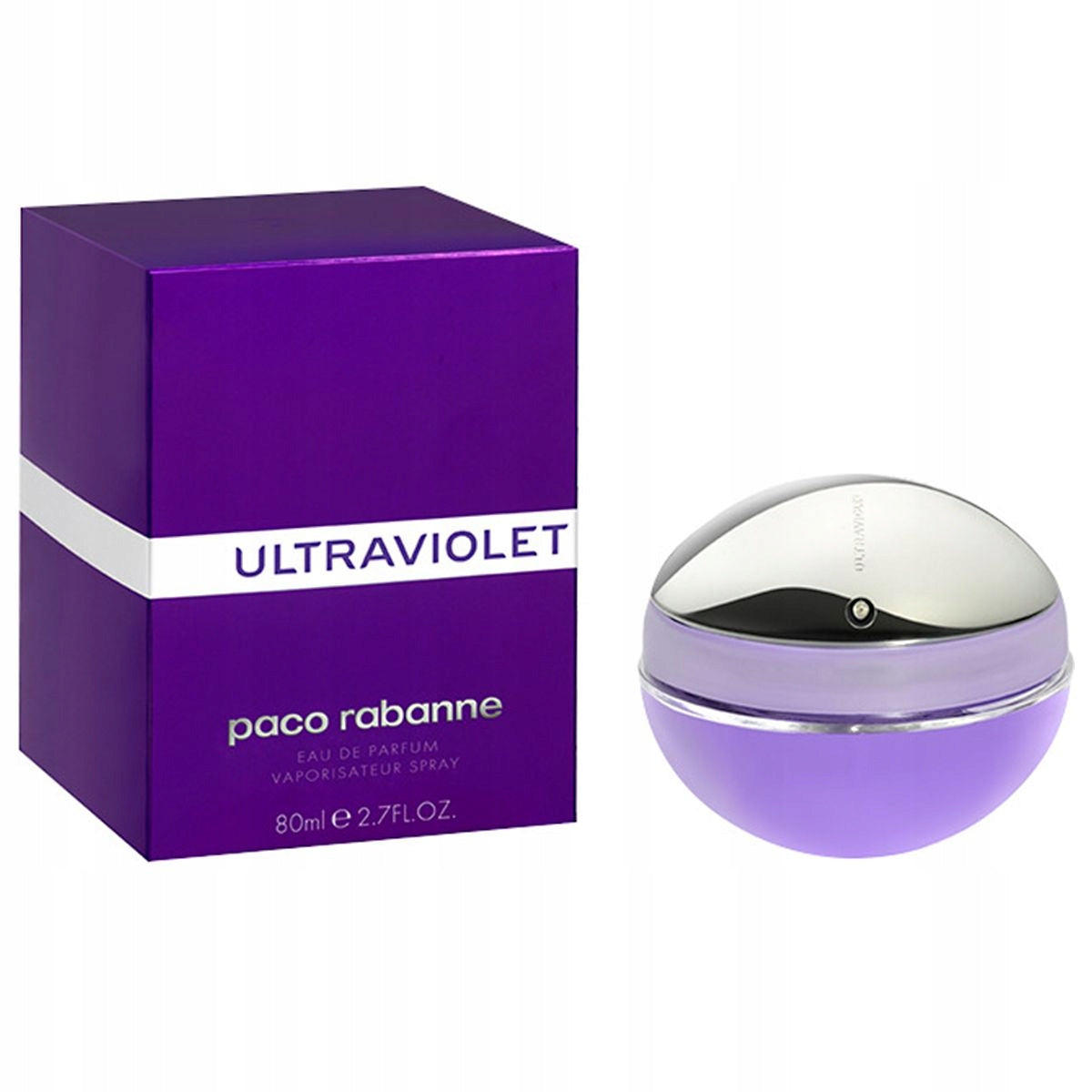 PACO RABANNE Ultraviolet Eau de Parfum for Women Perfume EDP 80ml Packaging status original
