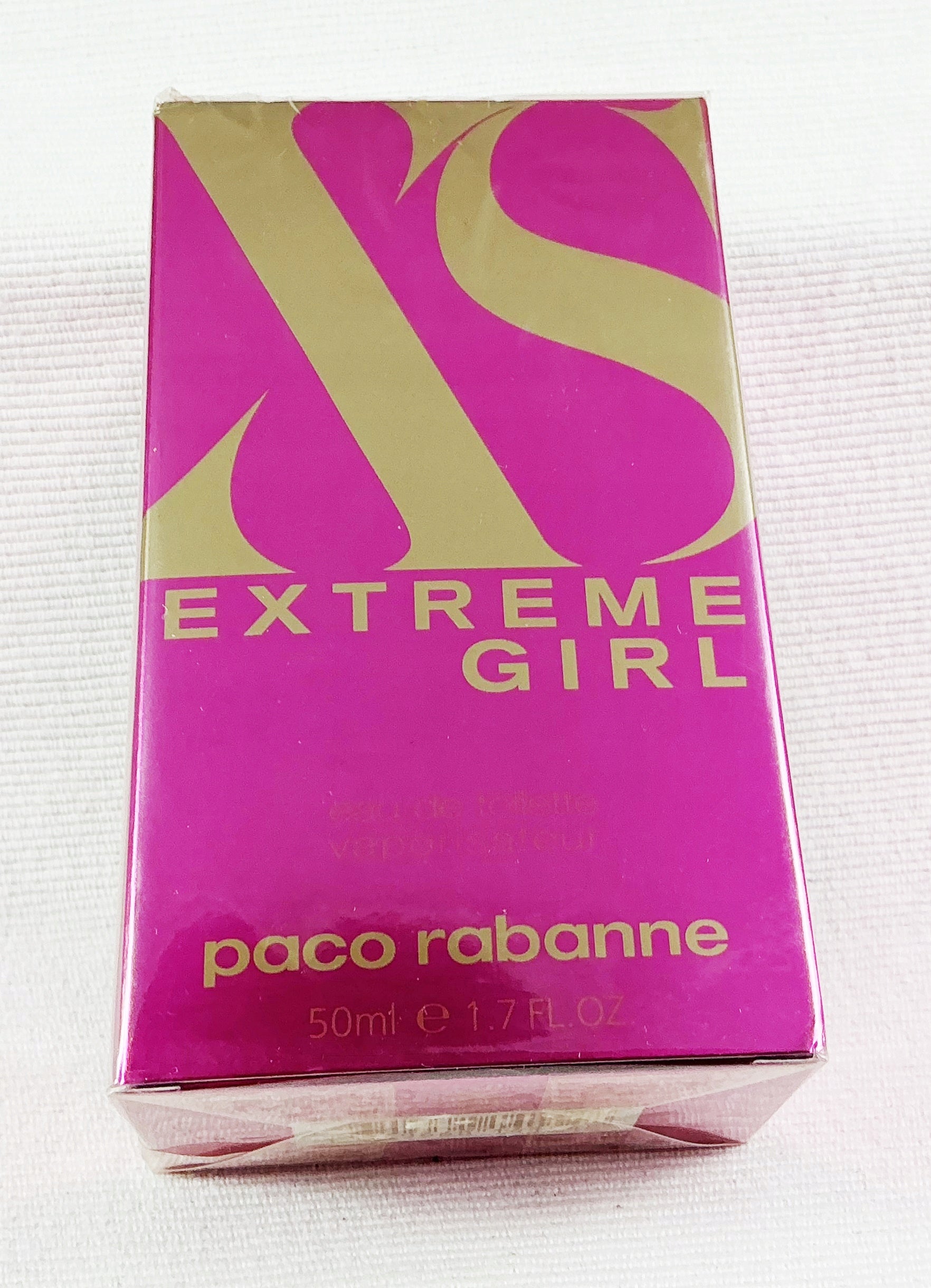 PACO RABANNE XS EXTREME GIRL 50 ML EAU DE TOILETTE UNIQUE Packaging status original