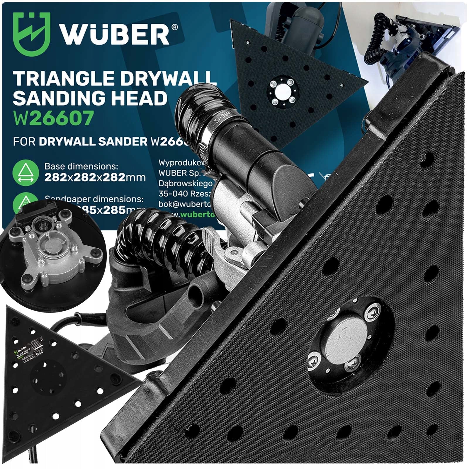 PAD FOR GRINDER FOR FINISHING TRIANGULAR DISC ADAPTER HEAD DISC WUBER