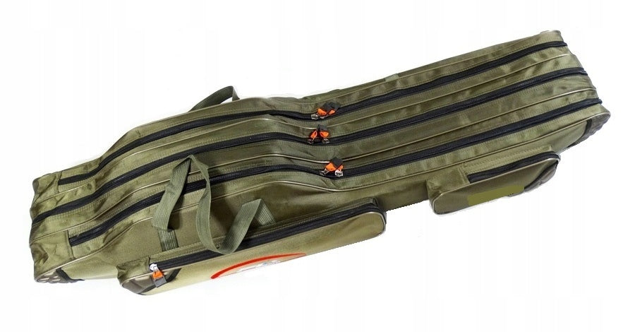 PADDED REINFORCED ROD COVER 100CM THREE CHAMBERS QUALITY KHAKI+ EAN (GTIN) 5903928004110