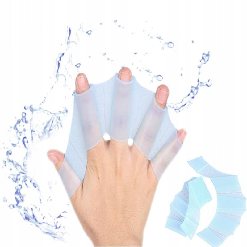 PADDLES FOR HANDS SWIM MEMBRANES SWIMMING BLUE Packaging status original