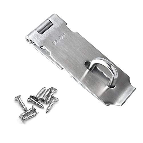 PADLOCK SAFETY HOOK WITH SCREWS STAINLESS STEEL 10CM STEEL Brand no brand