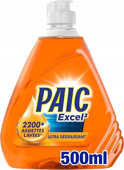 PAIC Excel² Citrus Dishwashing Liquid 500 ml
