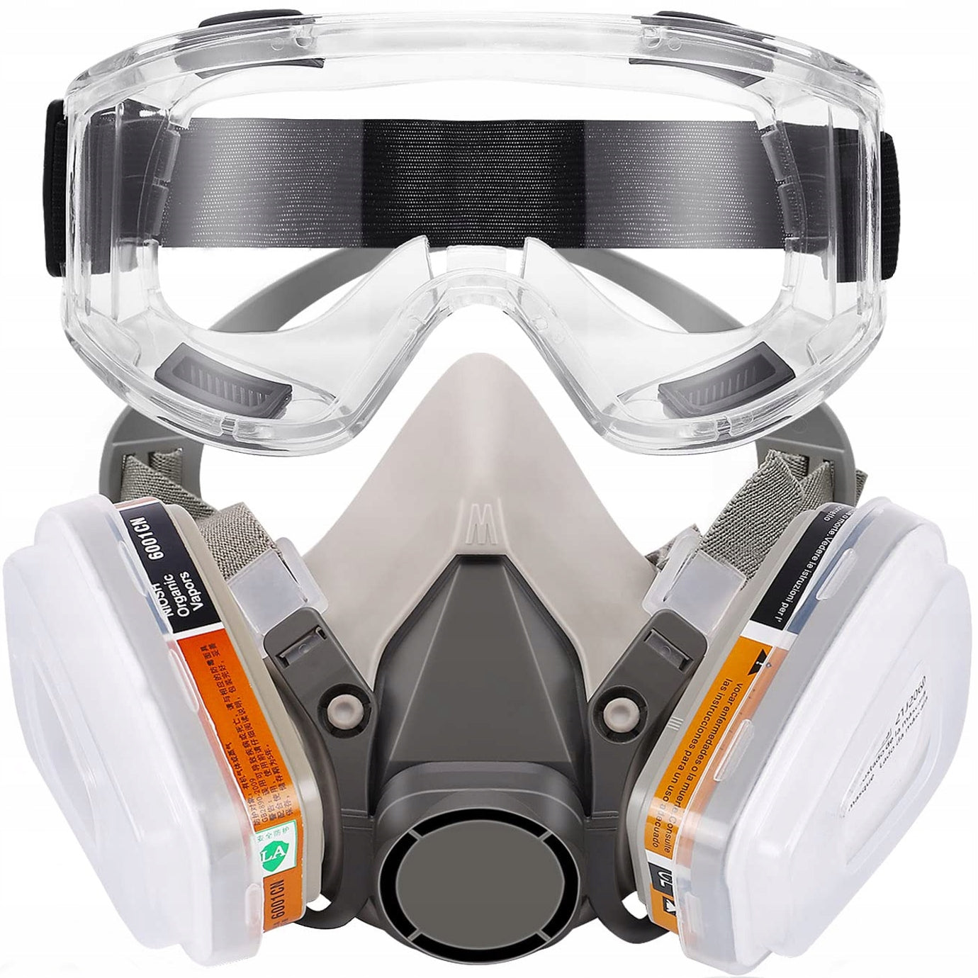 PAINT MASK 4100 + 2x CARBON CARTRIDGES + 12x FILTERS + GLASSES Koanni