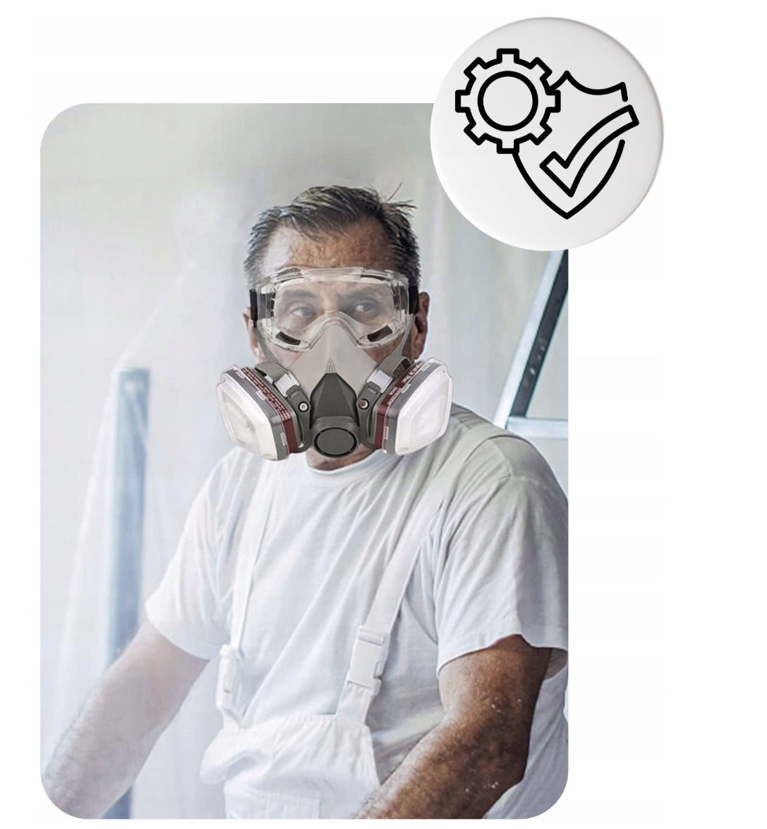 PAINT MASK HALF MASK 6200 SET ACTIVATED CARBON Manufacturer code 5907312853223