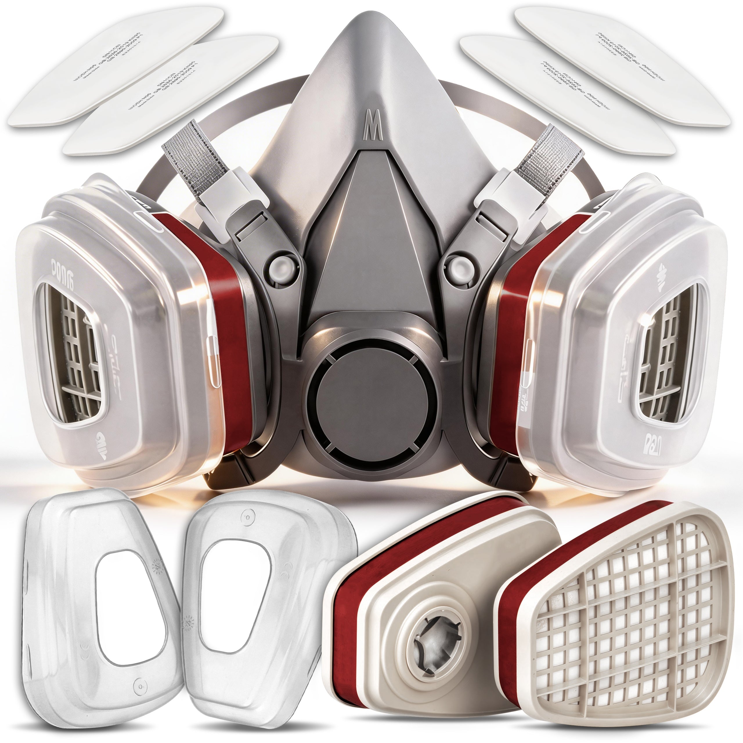 PAINT MASK HALF MASK DUST 6200 SET+FILTERS CARBON CARTRIDGES