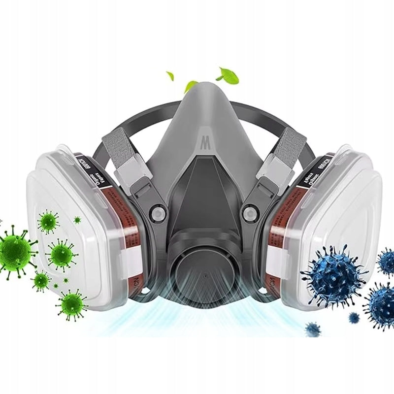 PAINT MASK HALF MASK PROTECTIVE DUST 6200 SET FILTERS CARTRIDGES Manufacturer code Maska Oddechowa