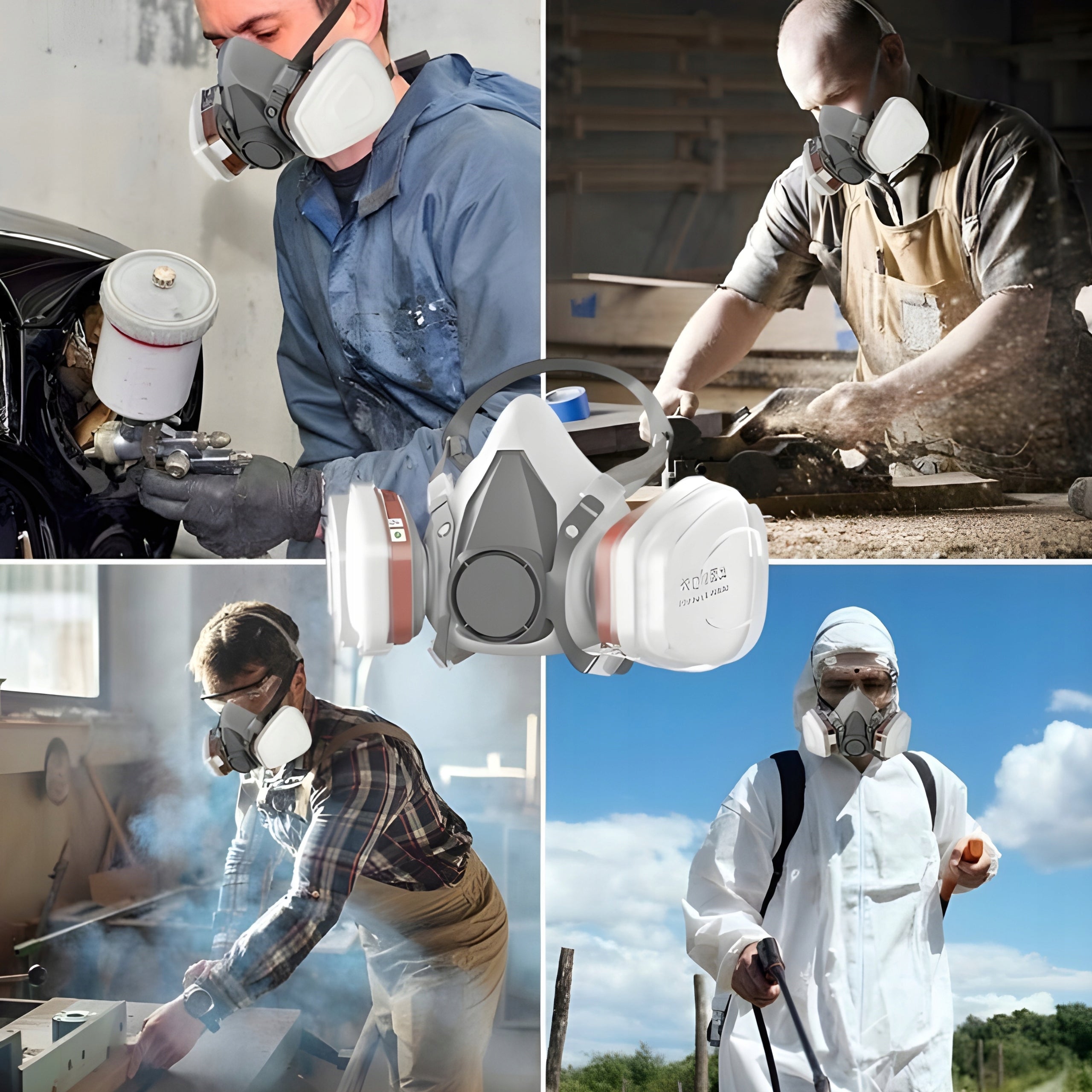 PAINT MASK HALF MASK PROTECTIVE DUST CARTRIDGES CARBON + FILTERS Medical device no