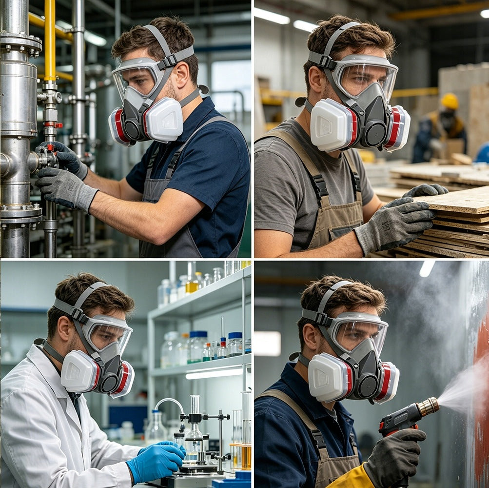 PAINT MASK PROTECTIVE DUST HALF MASK + SET OF FILTERS CARTRIDGES Manufacturer code 6200