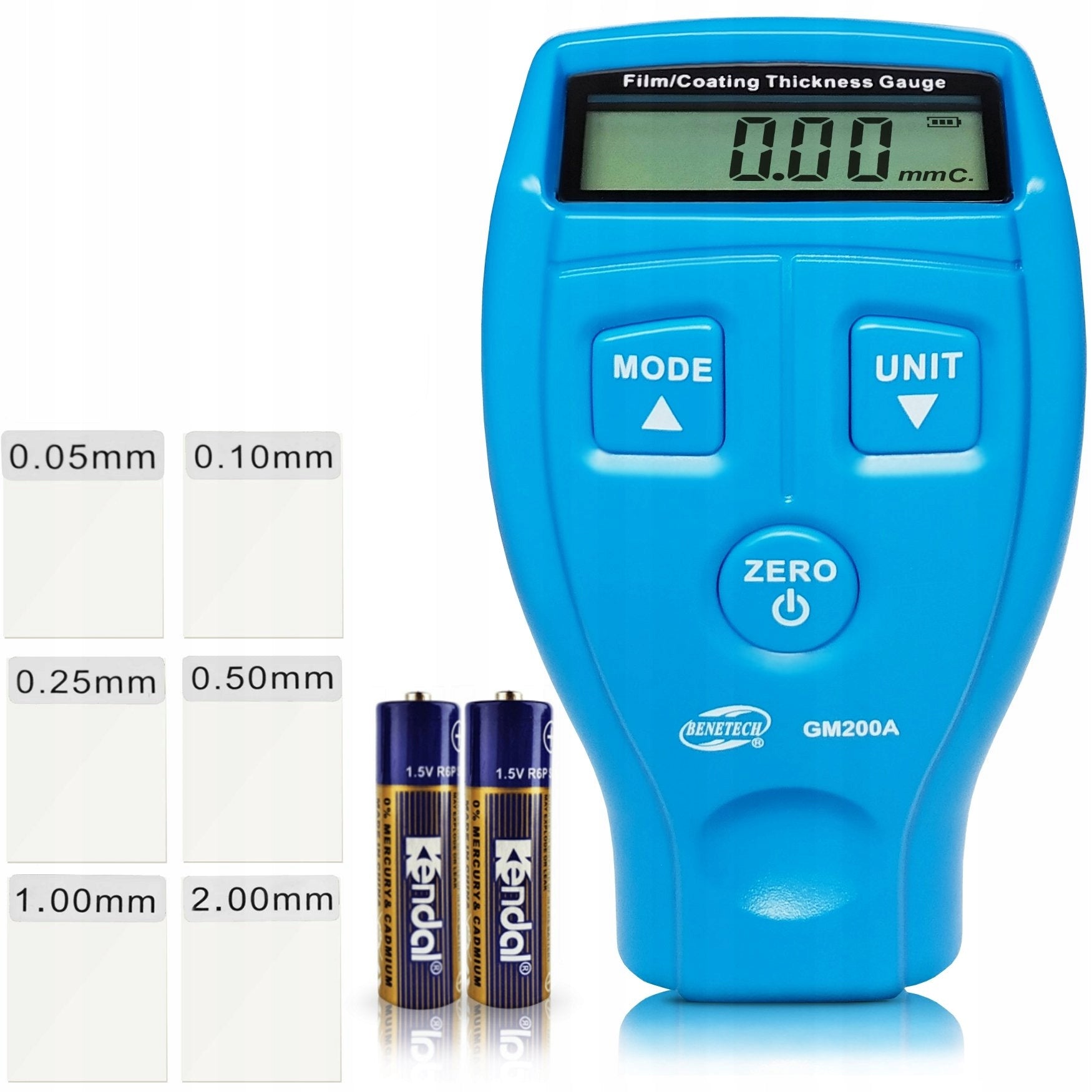 PAINT METER TESTER COATING THICKNESS SENSOR PAINT LAYER MEASUREMENT Batteries included yes
