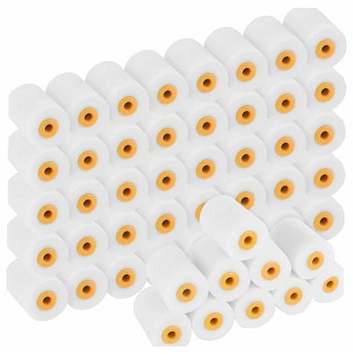PAINT ROLLERS SPONGE WHITE FOR PAINT VARNISH SET OF 50 PIECES wooden