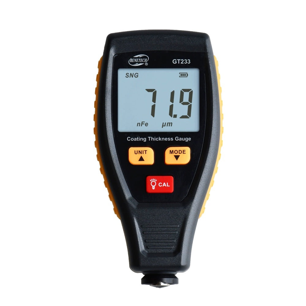 PAINT THICKNESS GAUGE COATING SENSOR AUTOMATIC LCD MATERIAL TESTER Brand Benetech