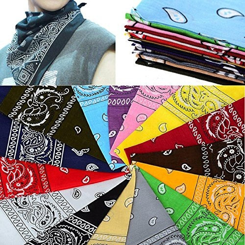 PAISLEY COTTON BANDANA FOR HAIR HEADBAND 12 PCS COTTON Manufacturer code SWC5908151323571