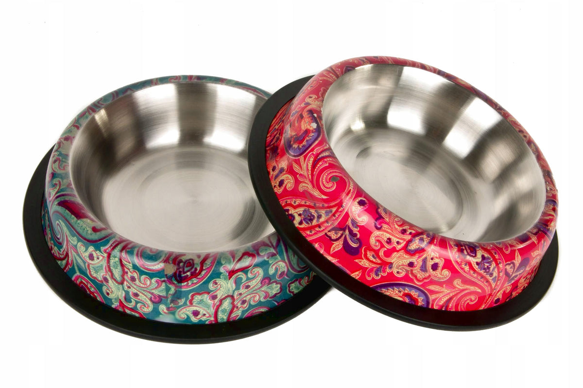 PAISLEY RUBBER METAL BOWL, RED, 0.47 L Brand Chico