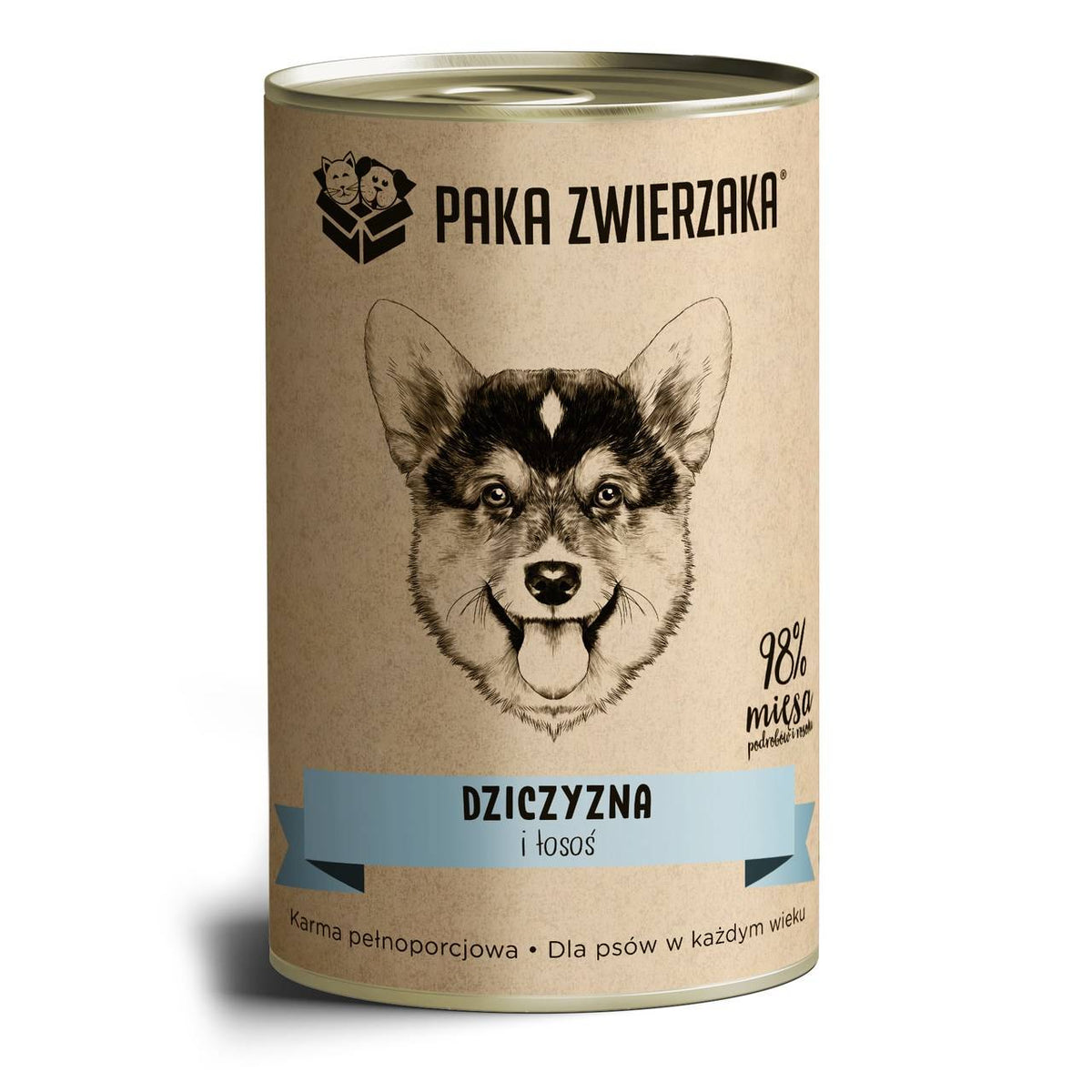 PAKA ZWIERZAKA VENISON WITH SALMON 400g