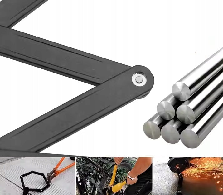 PAKKO folding bicycle lock with handle and 2 keys 85cm (E011) Brand no brand