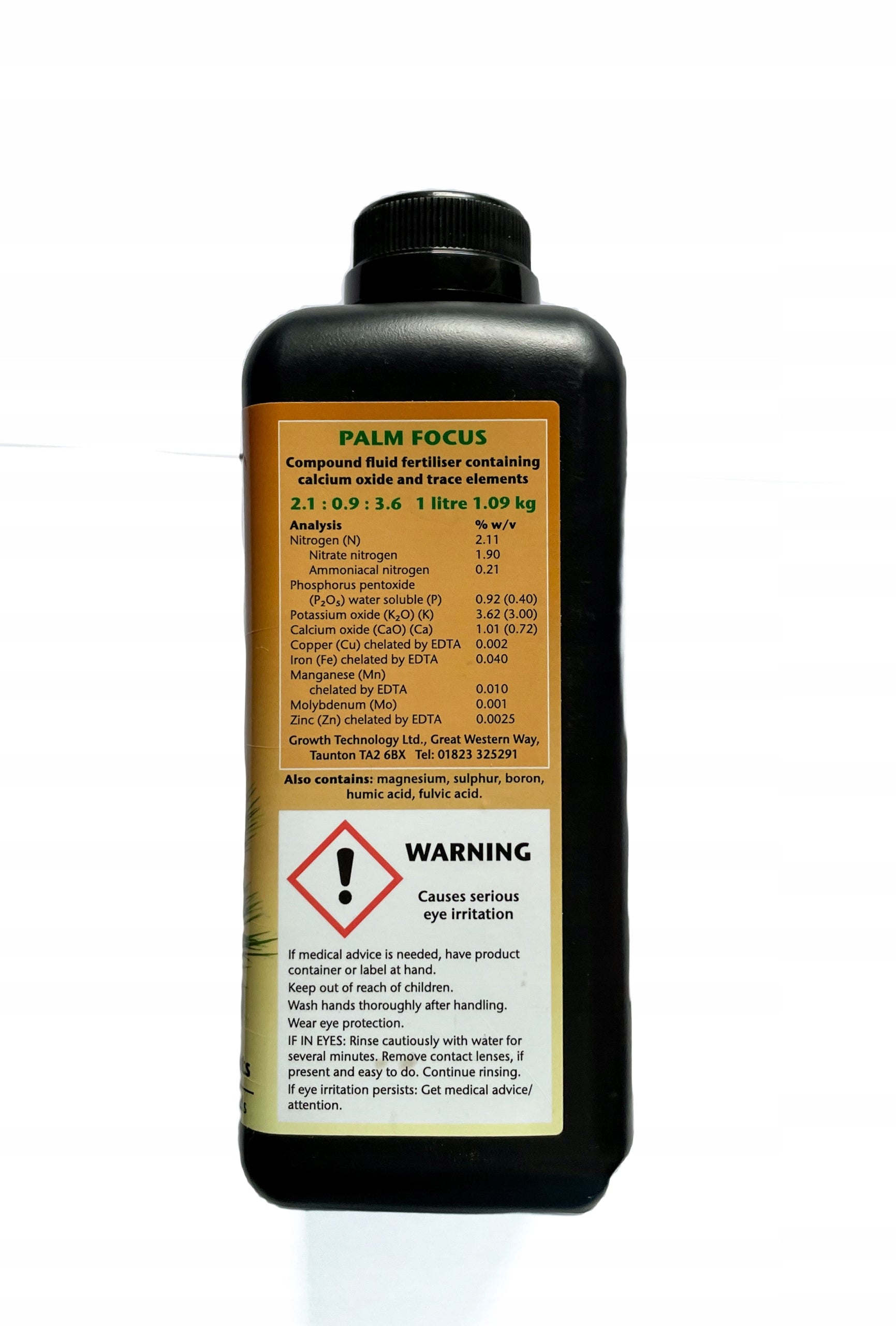 PALM FOCUS 1L Growth Technology palm fertilizer perfectly balanced Form liquid