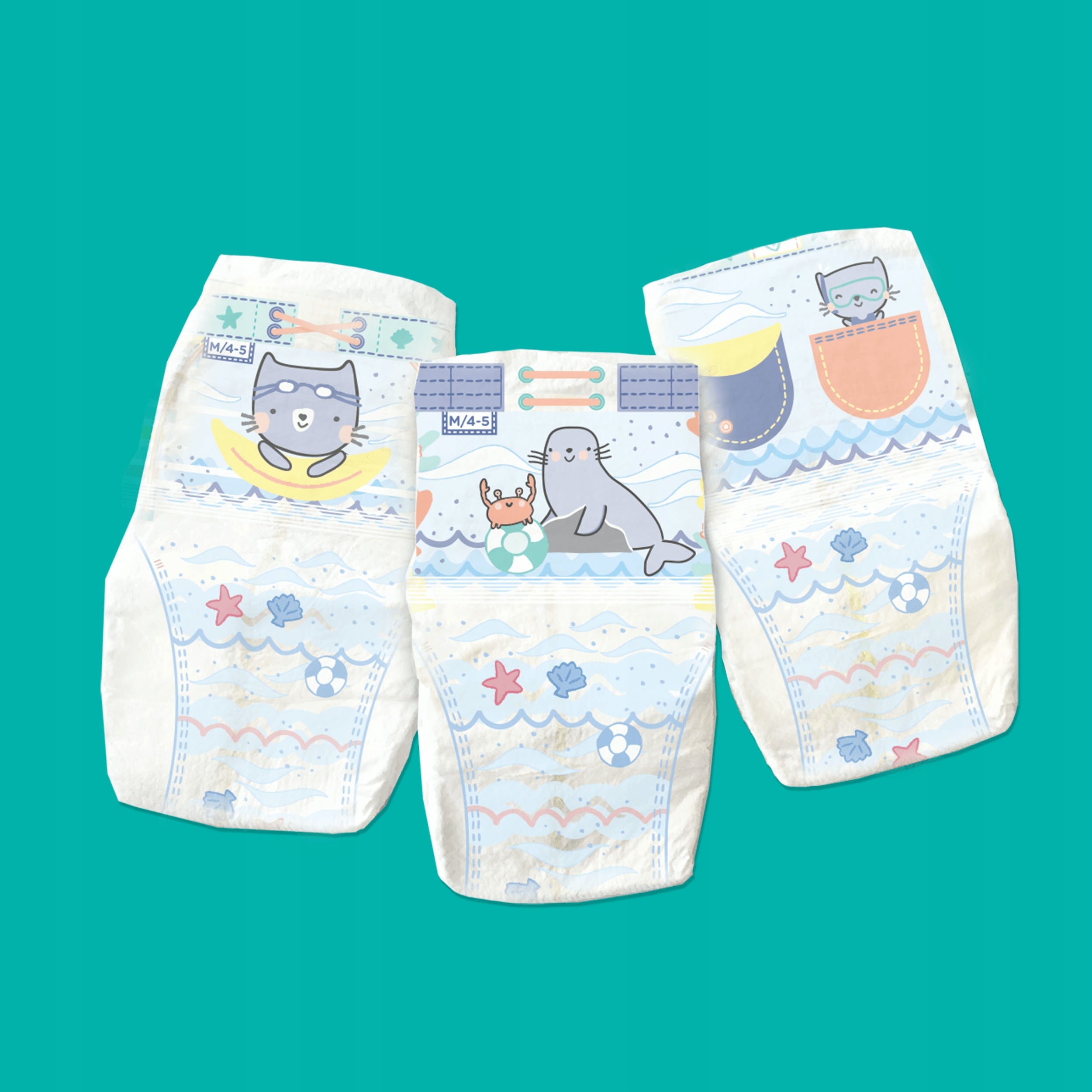 PAMPERS SPLASHERS DIAPERS FOR SWIMMING POOL SIZE 4-5 9-15KG 11pcs Manufacturer code Pieluszki Pampers Splashers 4-5 11szt.