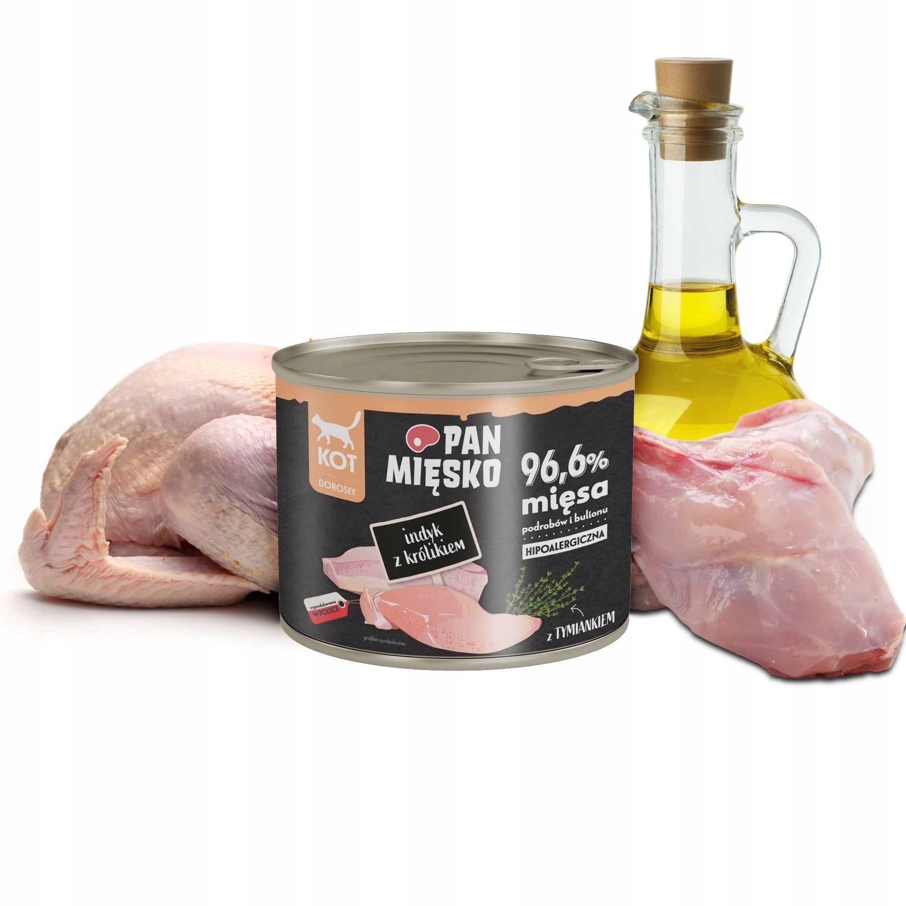 PAN MIĘSKO 200g Turkey with Rabbit Cat Can