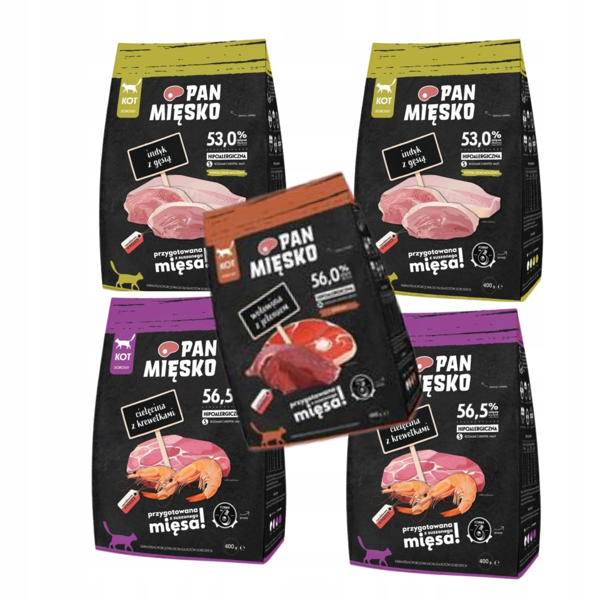 PAN MIĘSKO TRIAL PACK FOR PICKY CAT 2KG