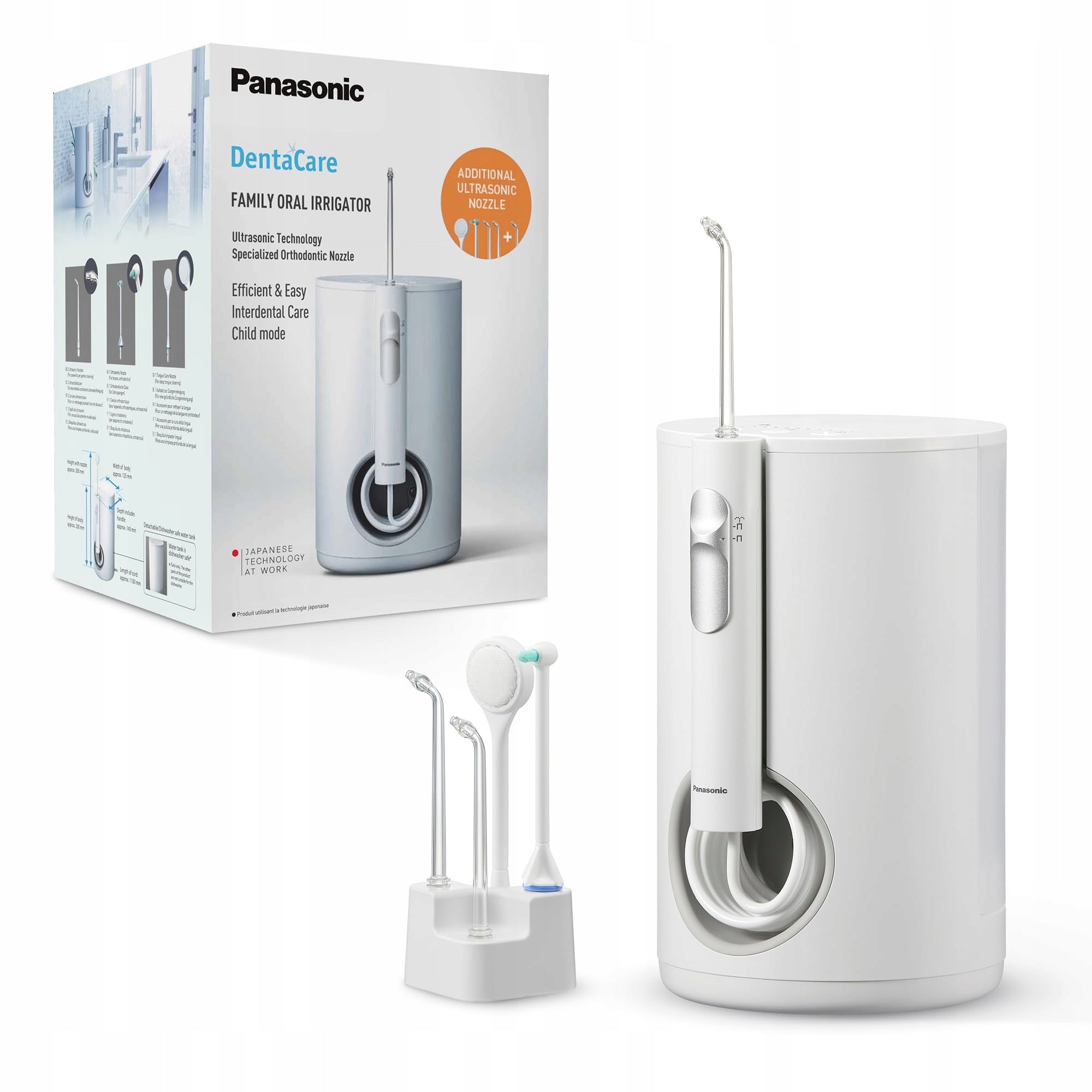 PANASONIC EW1614AW503 Family Tooth Irrigator 10 Settings IPX7 5 Nozzle