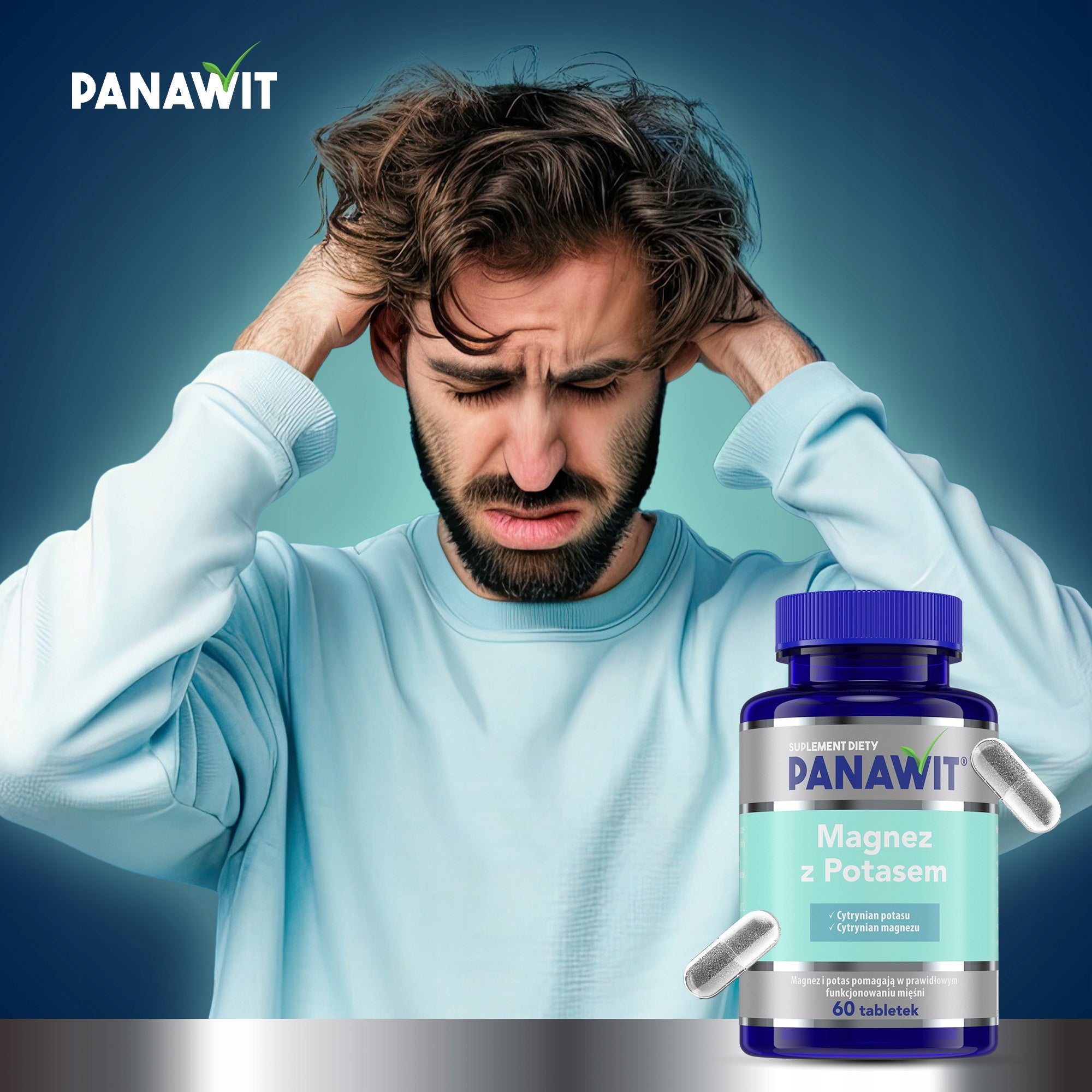 PANAWIT Magnesium with Potassium 60 tabl. Helps to reduce fatigue and fatigue Name other