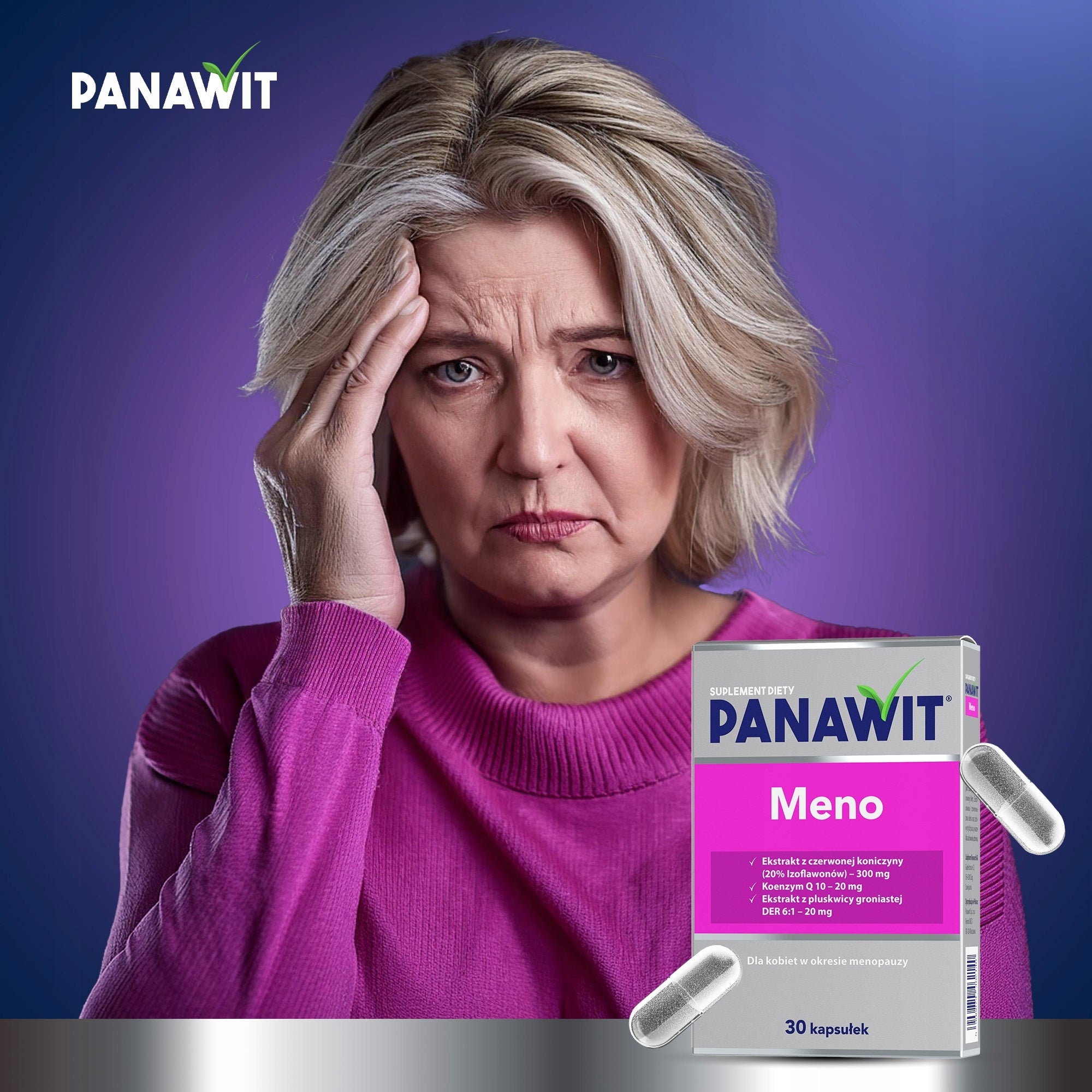 PANAWIT Meno 30 capsules, menopause support with clover extract Medical device type medical device or in-vitro diagnostic medical device