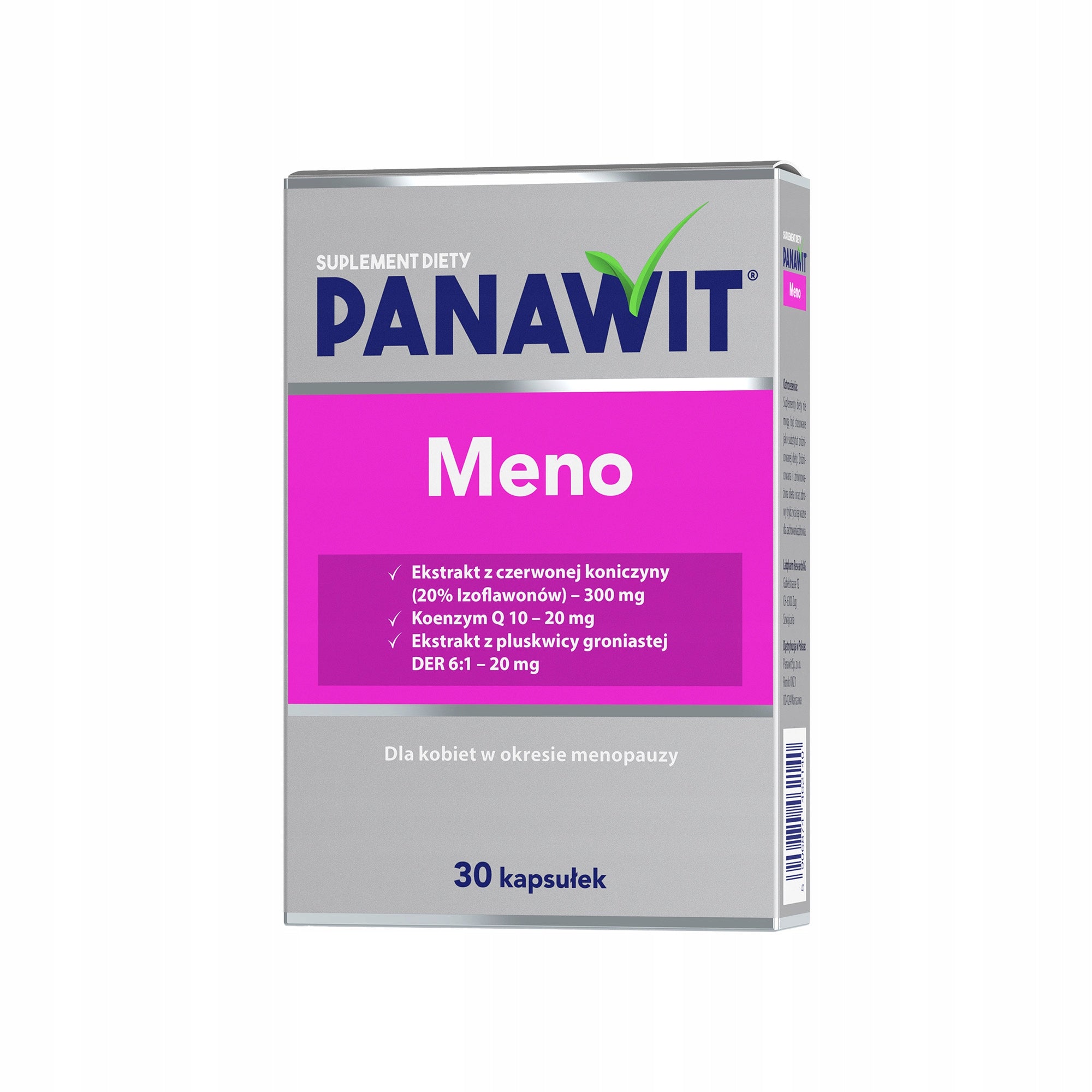 PANAWIT Meno 30 capsules, menopause support with clover extract