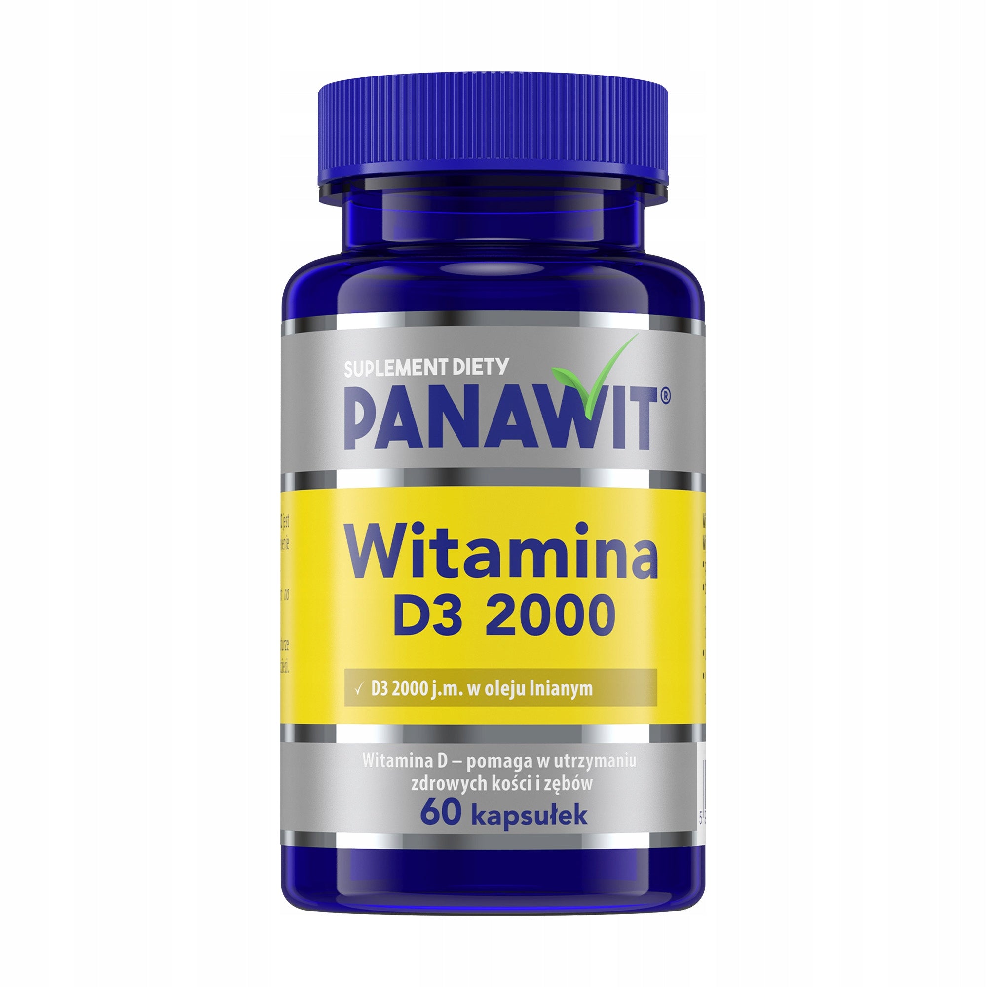 PANAWIT Vitamin D3 2000 IU 60 kaps. Support for bone and immunity