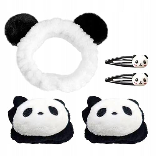 PANDA HEADBAND FOR GIRLS FABRIC CUFFLINK BRACELET SET Brand no brand