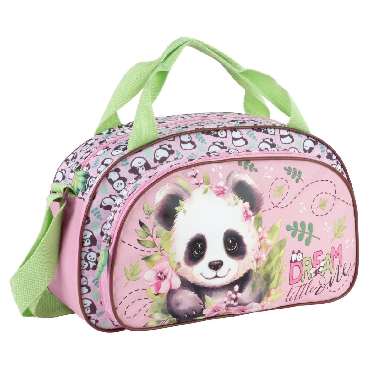 PANDA SPORTS SCHOOL BAG FOR SWIMMING POOL FOR GIRLS WITH PANDA WITH TEDDY BEAR Packaging status original