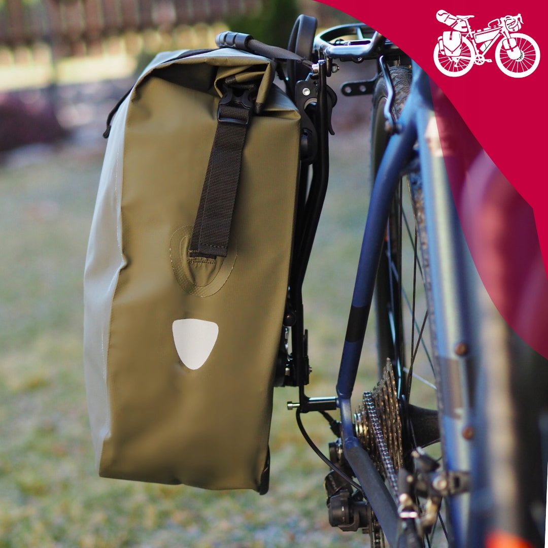 PANNIER BICYCLE BAG VELOXO ADVENTURE PRO 25 GREEN SOLID FOR TRUNK 25L Brand no brand