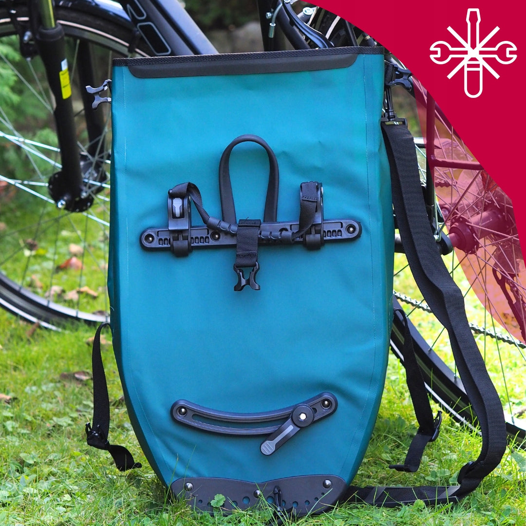 PANNIER BICYCLE BAG VELOXO ADVENTURE PRO 25 STORM SOLID FOR TRUNK 25L Dominant material synthetic material