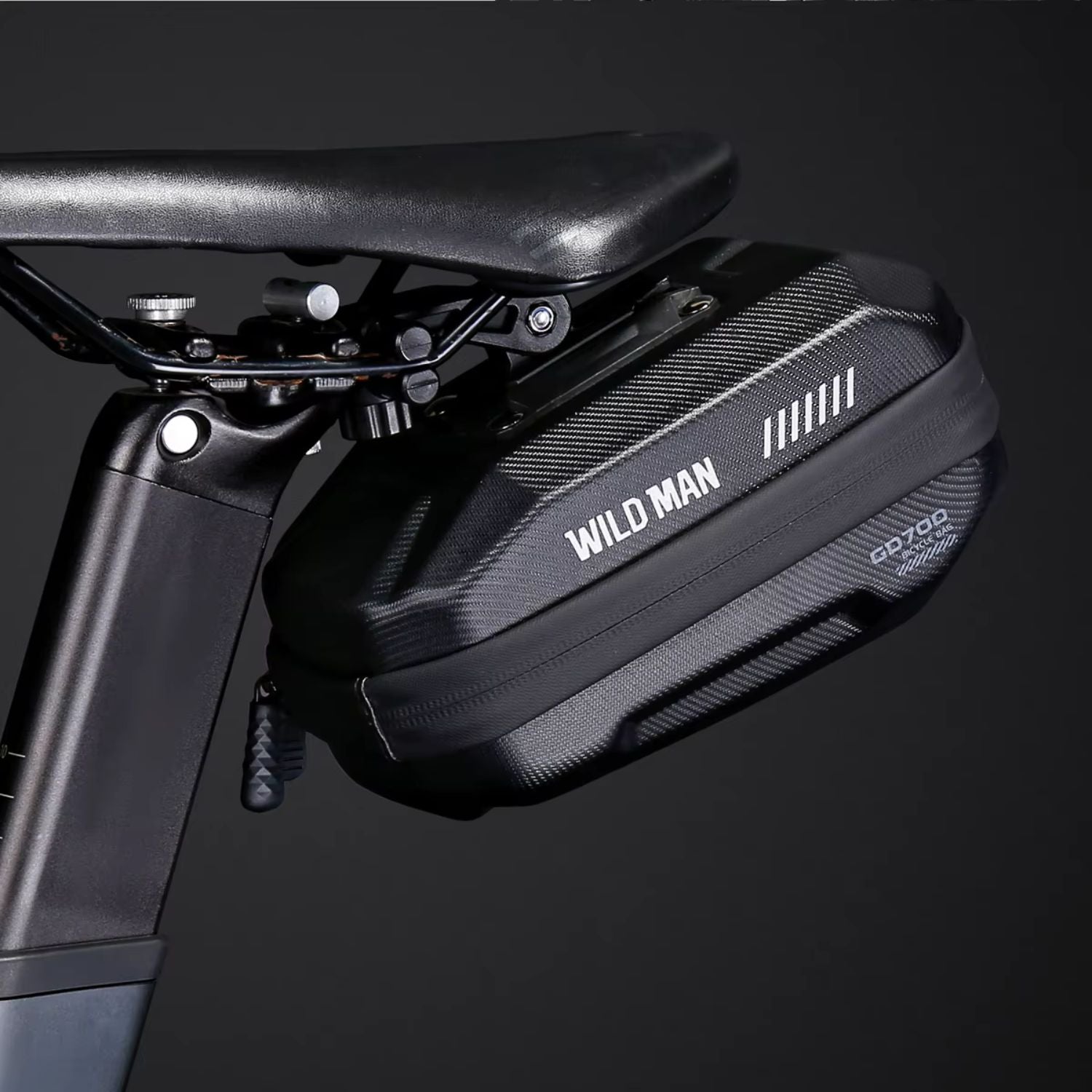 PANNIER BICYCLE SADDLE BAG WILD MAN GD700 BLACK For saddle