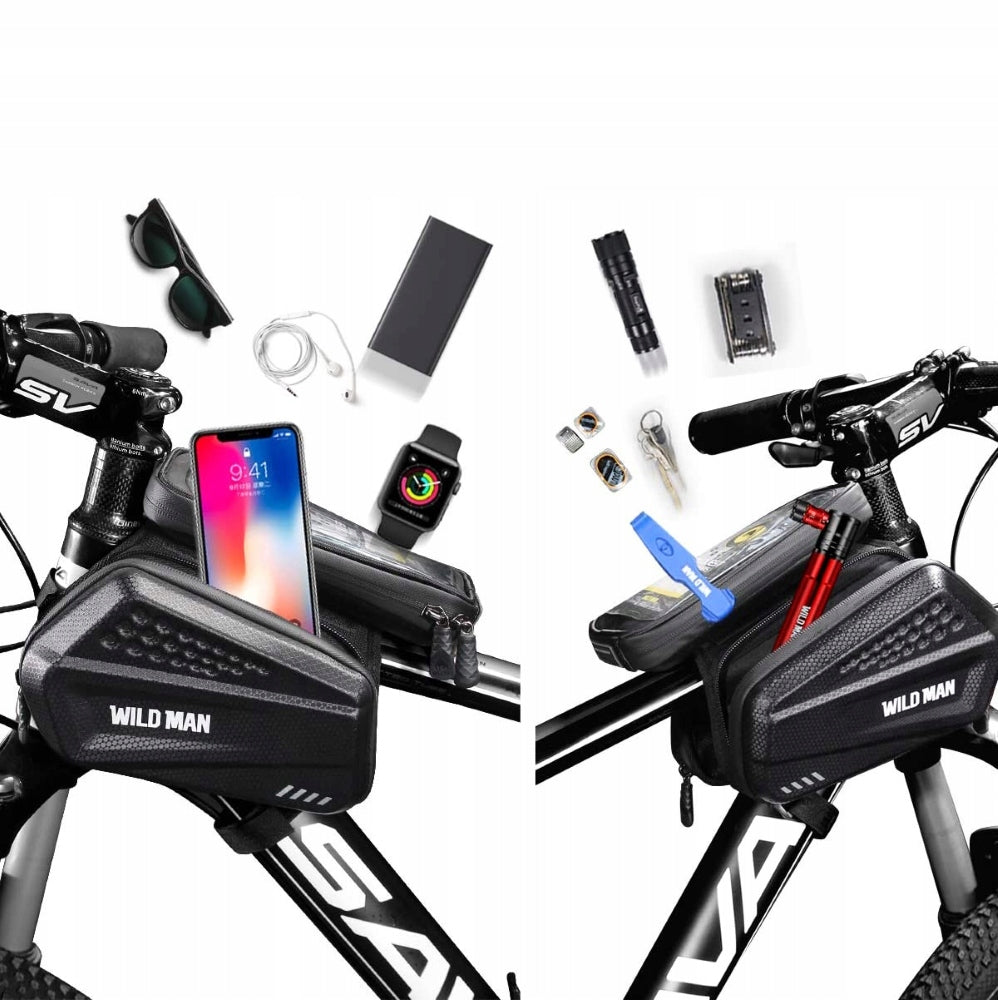 PANNIER FRAME BAG FOR BICYCLE PHONE WILDMAN XXL Brand Wild Man