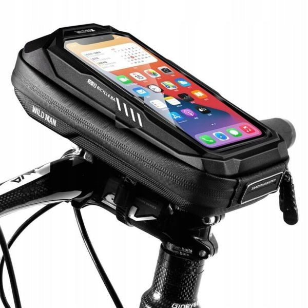 PANNIER WATERPROOF BICYCLE BAG PHONE HOLDER Color black