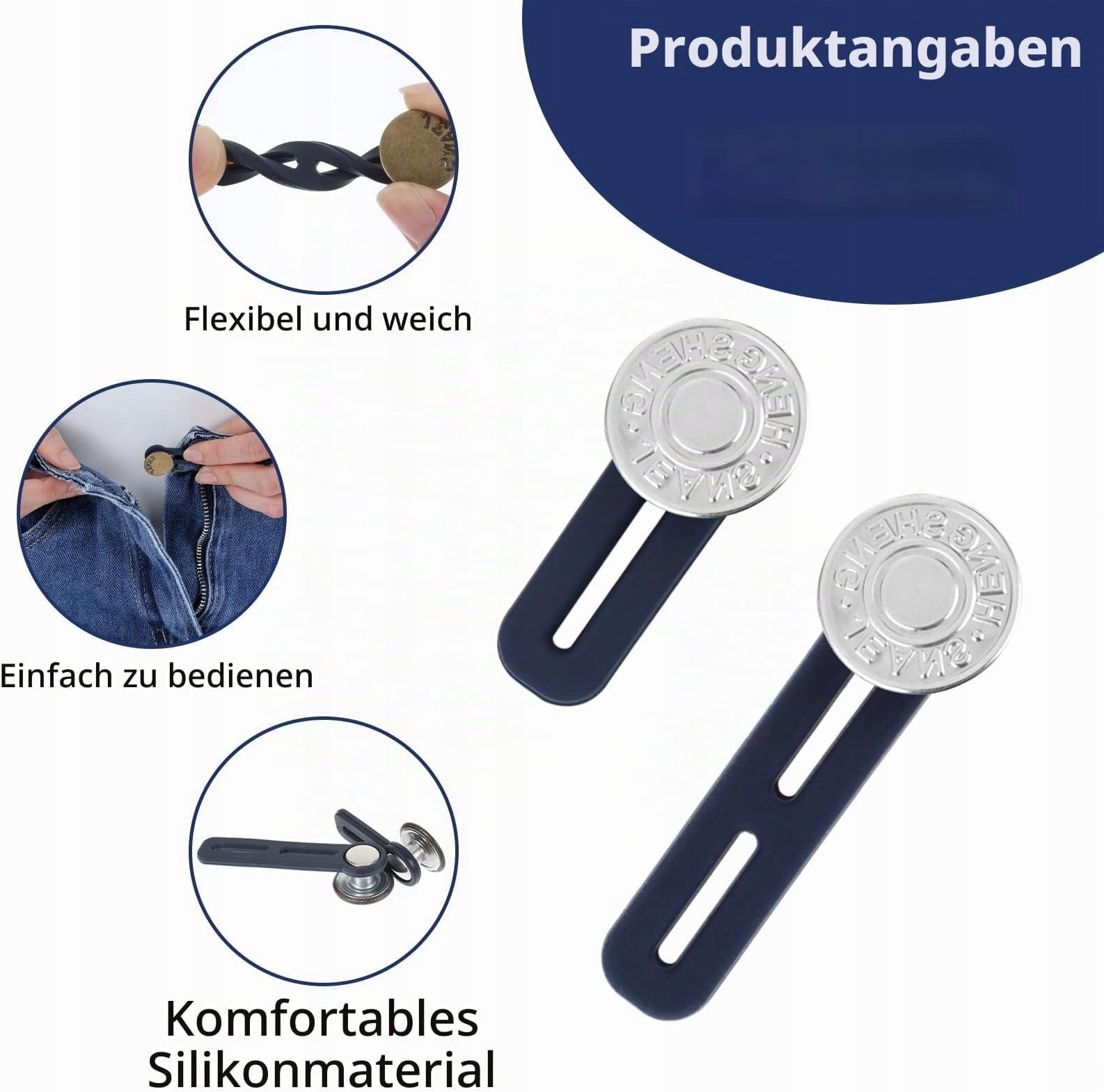 PANTS BUTTON EXTENSIONS 12 PIECES FOR SEAMLESS SHIRT JEANS Brand no brand