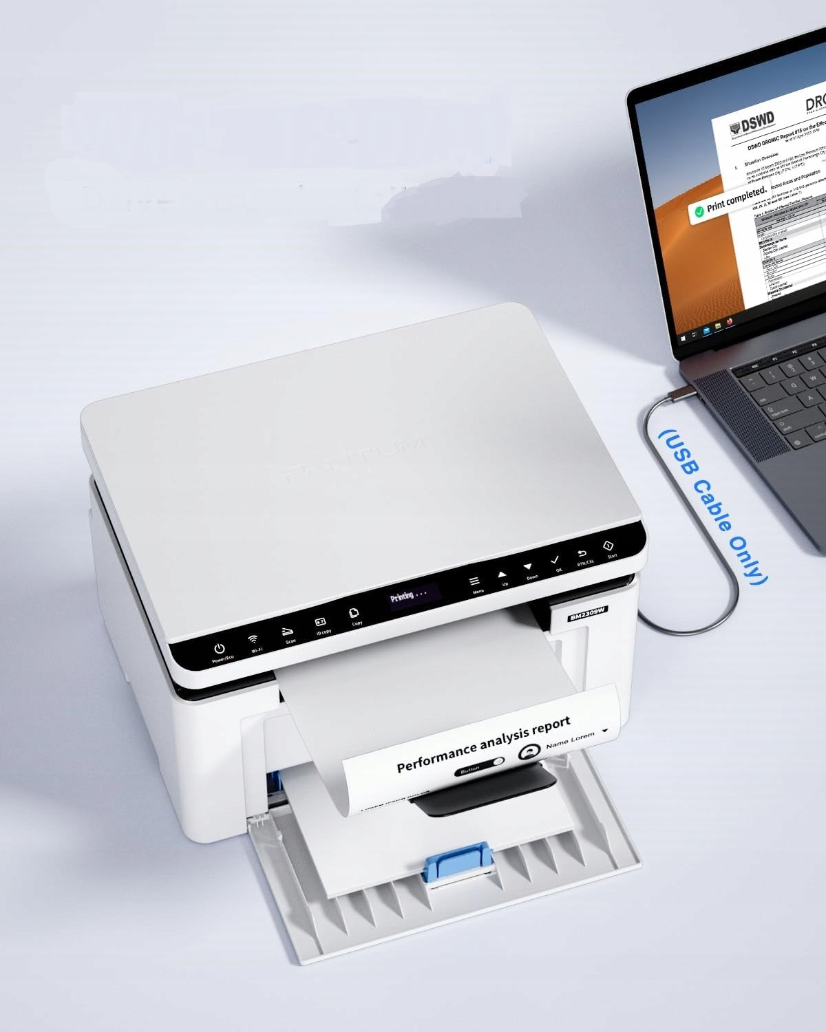 PANTUM BM2309W Multifunction 3-in-1 Wi-Fi Toner Laser Printer A4 Brand Pantum