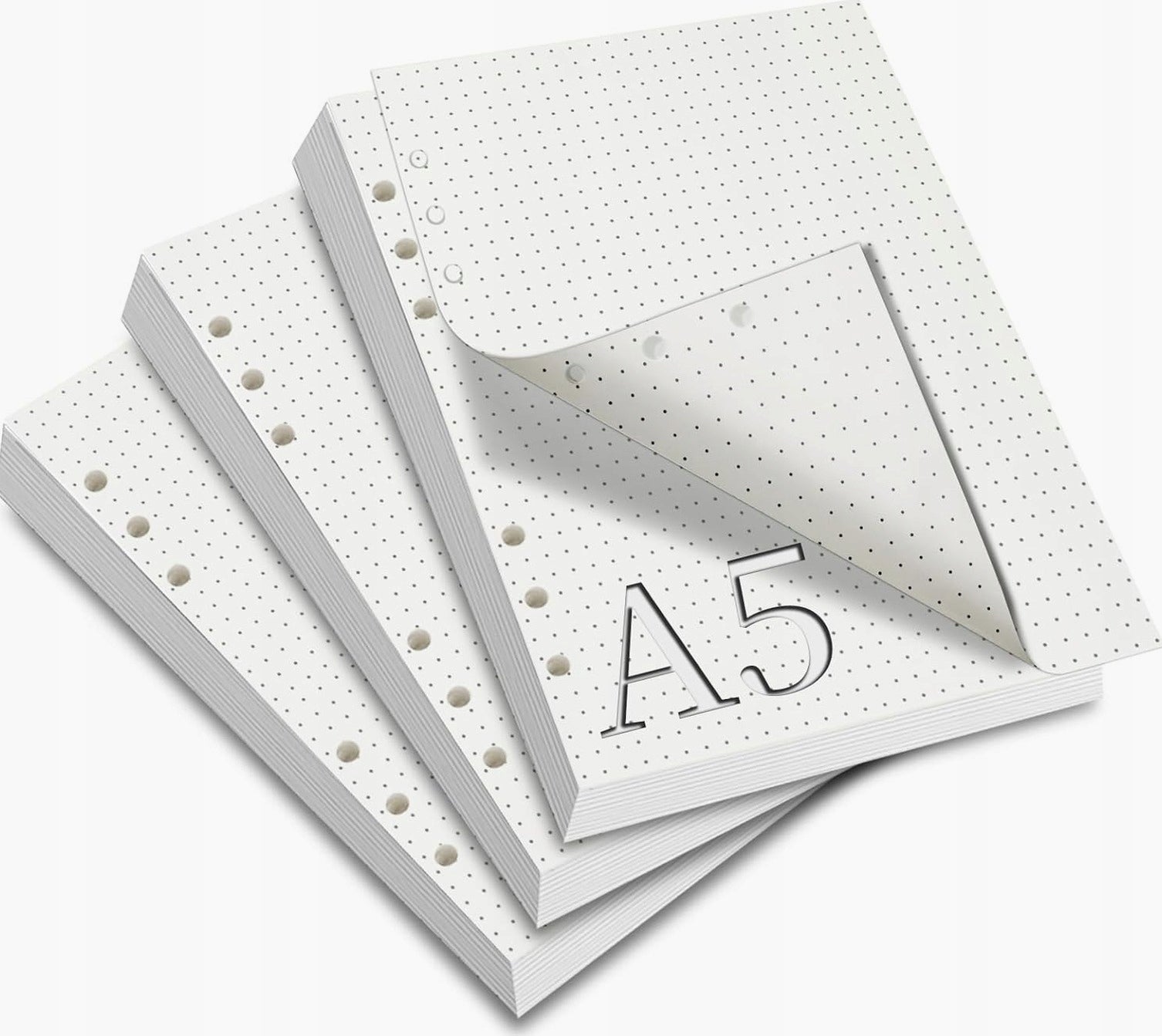 PAPER CARTRIDGES A5 3 PIECES DOTS 180 SHEETS UNIVERSAL FOR BINDER