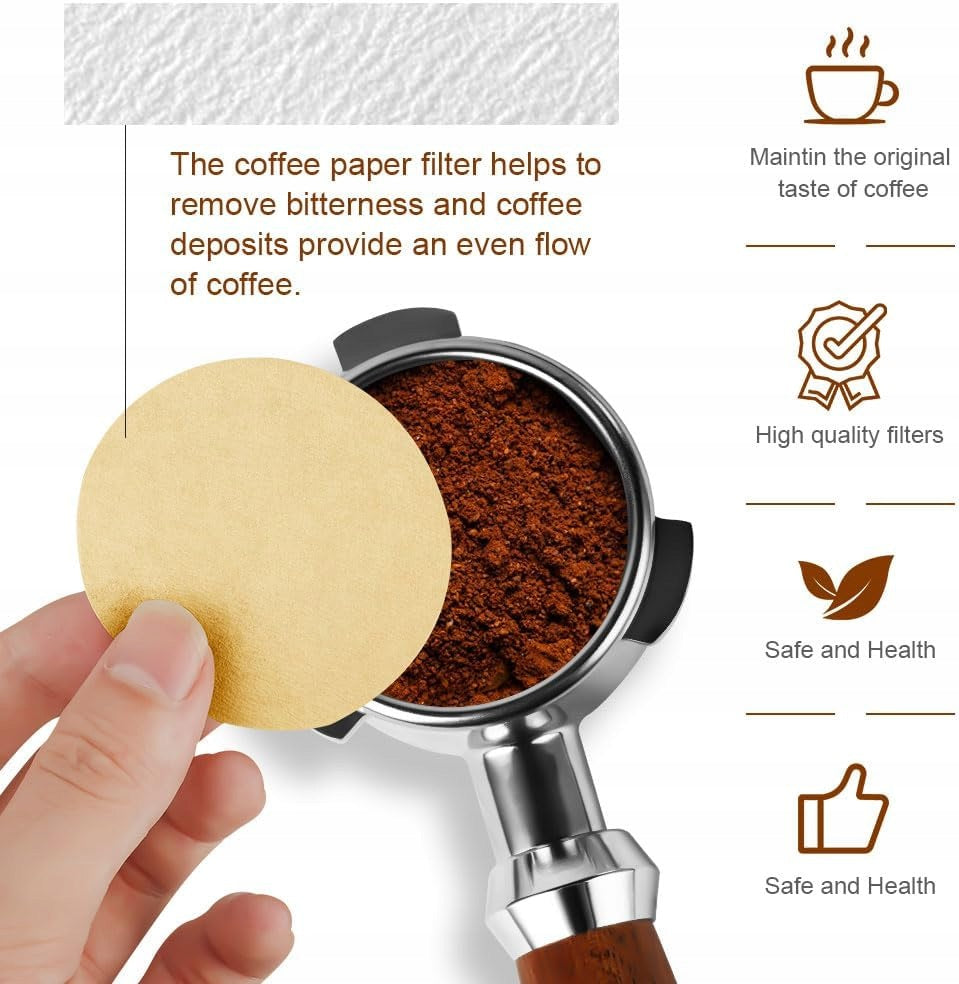 PAPER COFFEE FILTERS 400PCS FOR 51MM PRESSURE RESTAURANT MACHINE Brand no brand