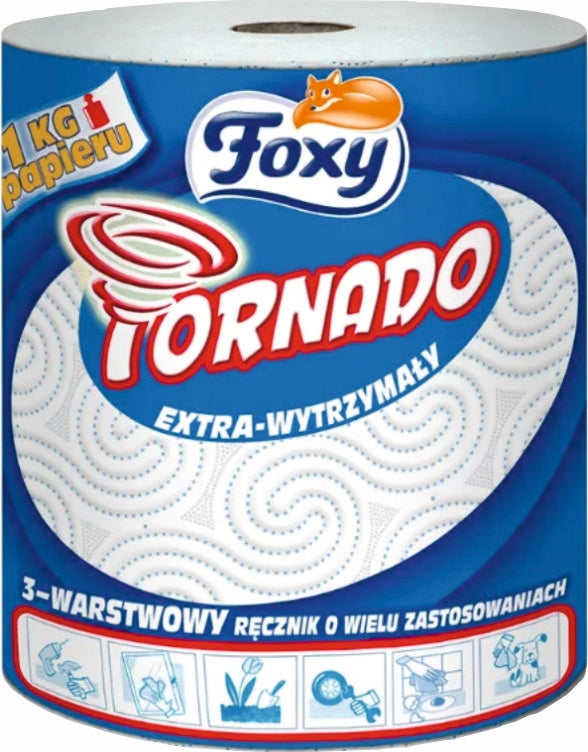 PAPER TOWEL FOXY TORNADO WHITE 1PCS VERY EFFICIENT