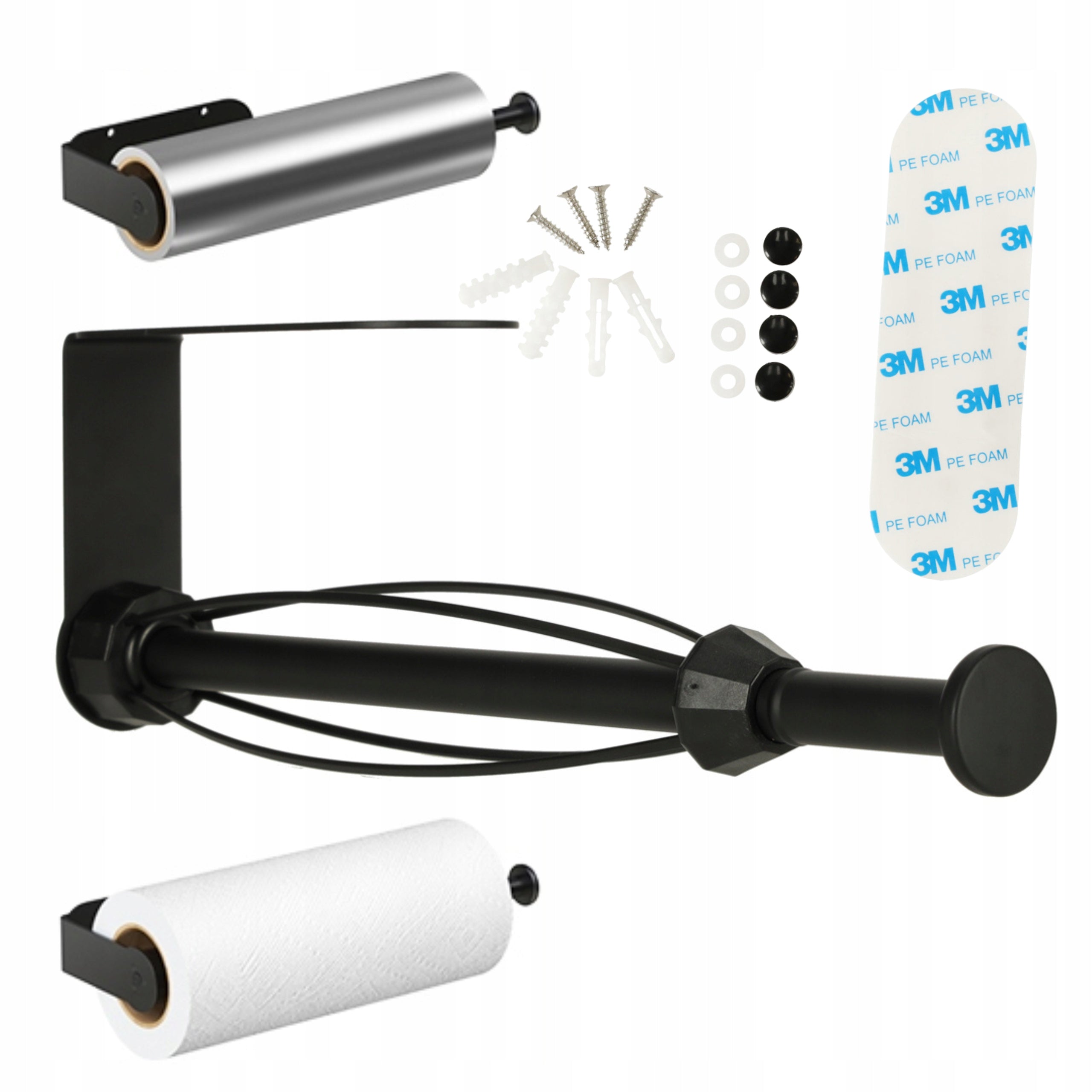 PAPER TOWEL HOLDER KITCHEN BATHROOM SWIVEL CZAR LOFT