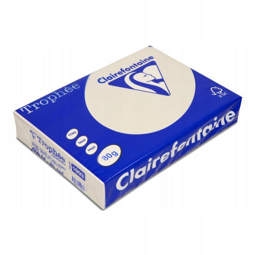 Farbiges Büropapier Trophee 80g A4, Stahlgrau, 500 Blatt 