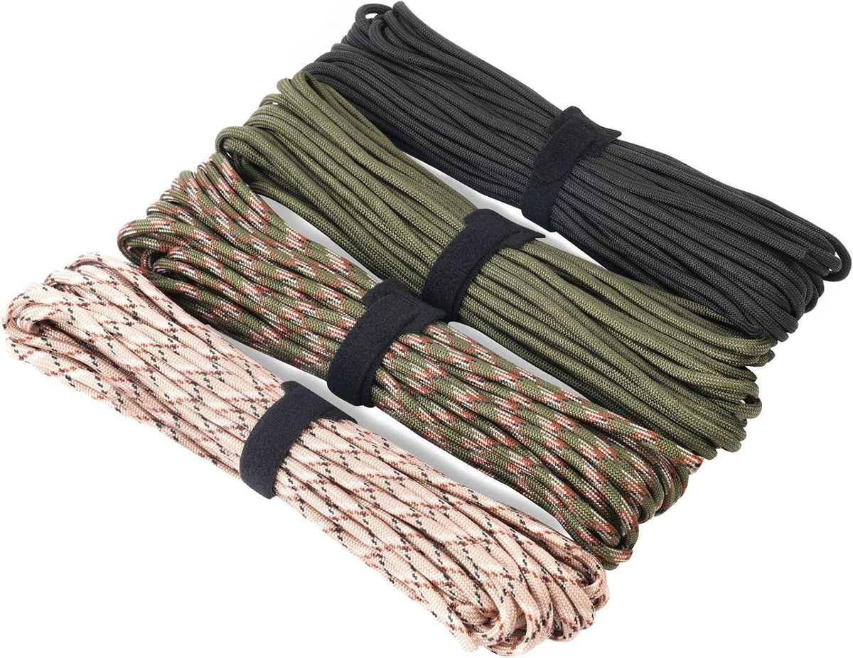 PARACORD 4MM 7 STRANDS 15M NYLON ROPE SURVIVAL CAMPING 250KG