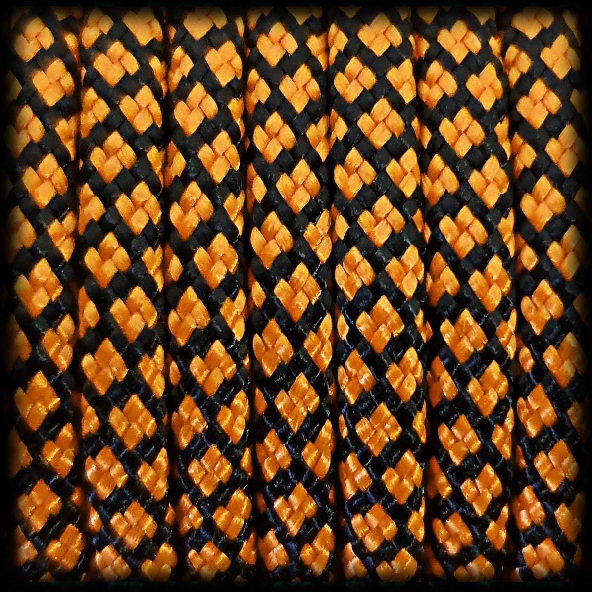 PARACORD 550 CORD 30M Ø4MM ORANGE-BLACK 7 CORES
