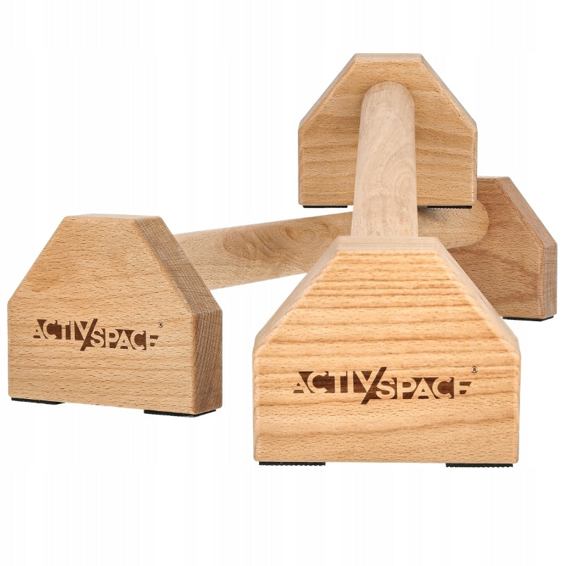 PARALETTES WOODEN HANDLES FOR PUSH-UPS CALISTHENICS LONG STRONG 50CM ACTIV Manufacturer code 5904183605623