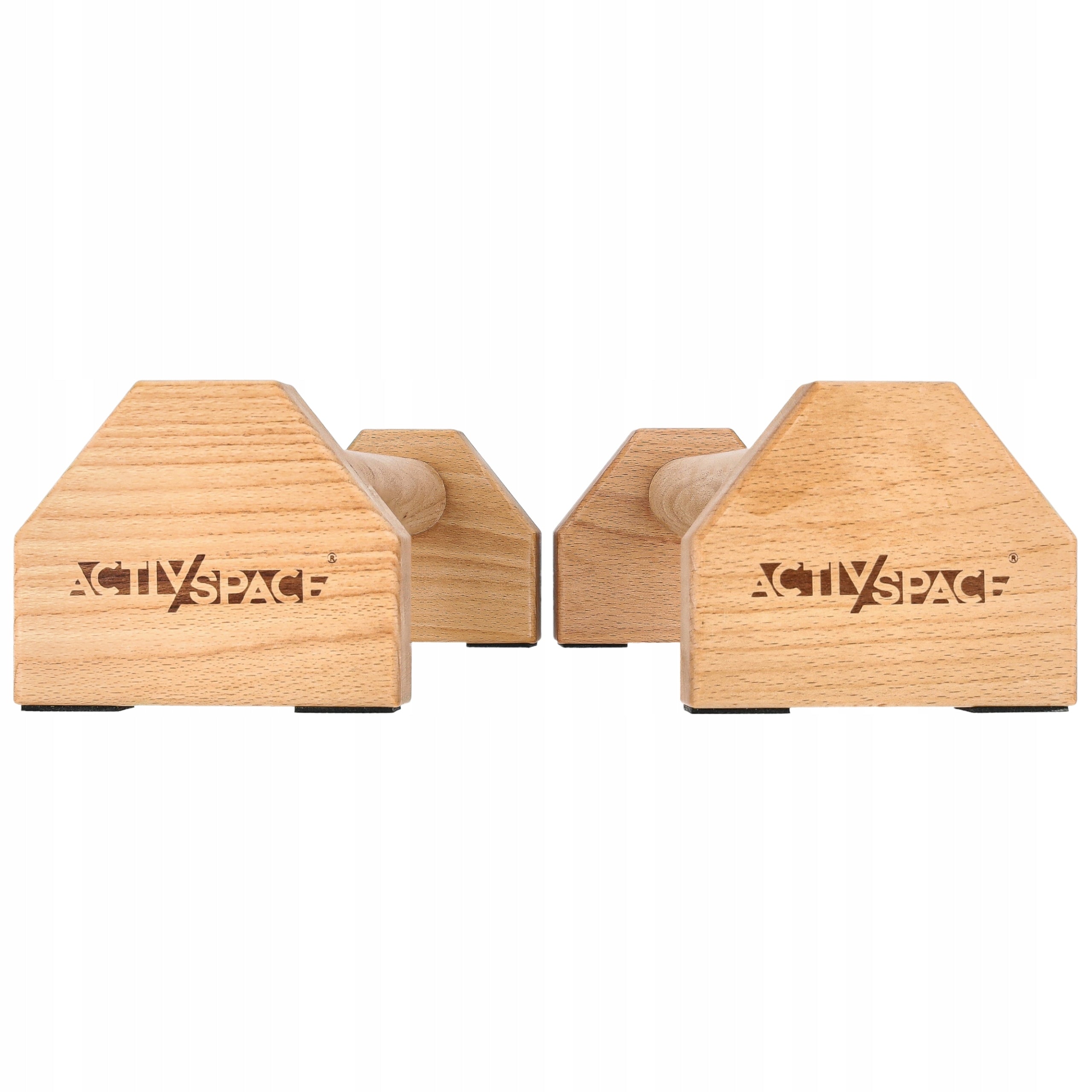 PARALETTES WOODEN HANDLES FOR PUSH-UPS CALISTHENICS LONG STRONG 50CM ACTIV Maximum user weight 220 kg