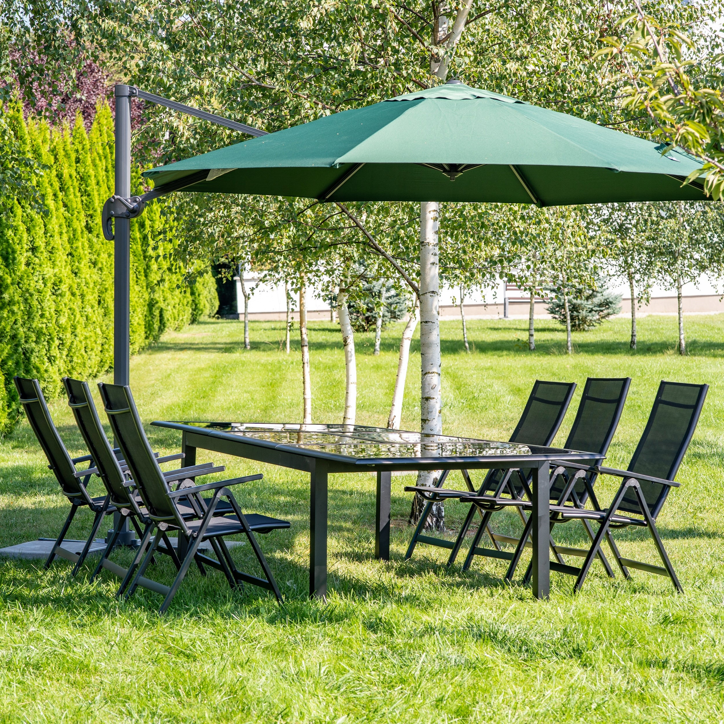 Klappbarer Outdoor-Regenschirm Kazuar, grün 